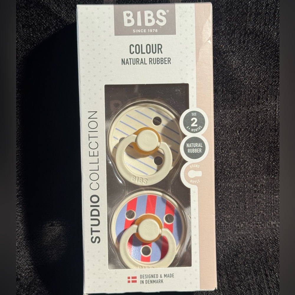 BIBS Limited Edition Studio Collection Natural Rubber Pacifiers